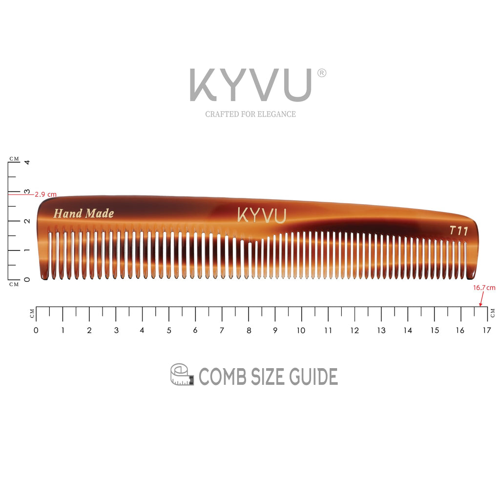 Handmade 16.7 cm Compact  Hairdressing Comb (T11)