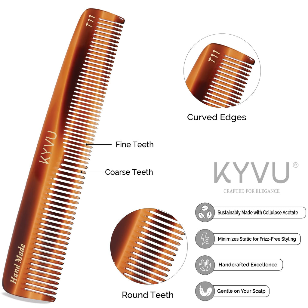Handmade 16.7 cm Compact  Hairdressing Comb (T11)