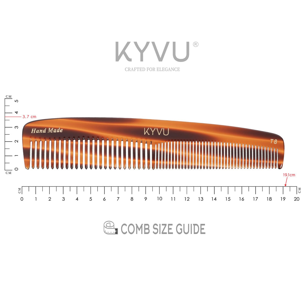 Handmade 19.1 cm Deluxe Hairdressing Comb (T8)