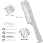 Large Aluminium Coarse-Tooth Comb – Styling Comb with Handle (A3)