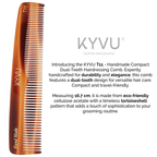 Handmade 16.7 cm Compact  Hairdressing Comb (T11)