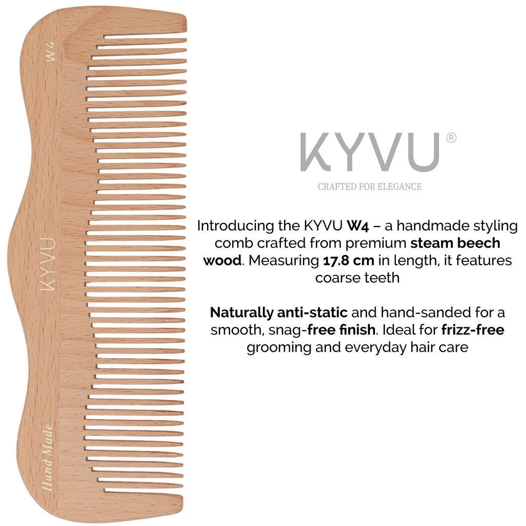 Large Wooden Coarse-Tooth Comb – Hairdressing Comb (W4)