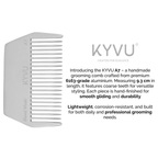 Compact Aluminium Hair Comb – Wide Styling Comb (A7)