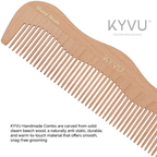 Large Wooden Coarse-Tooth Comb – Hairdressing Comb (W4)