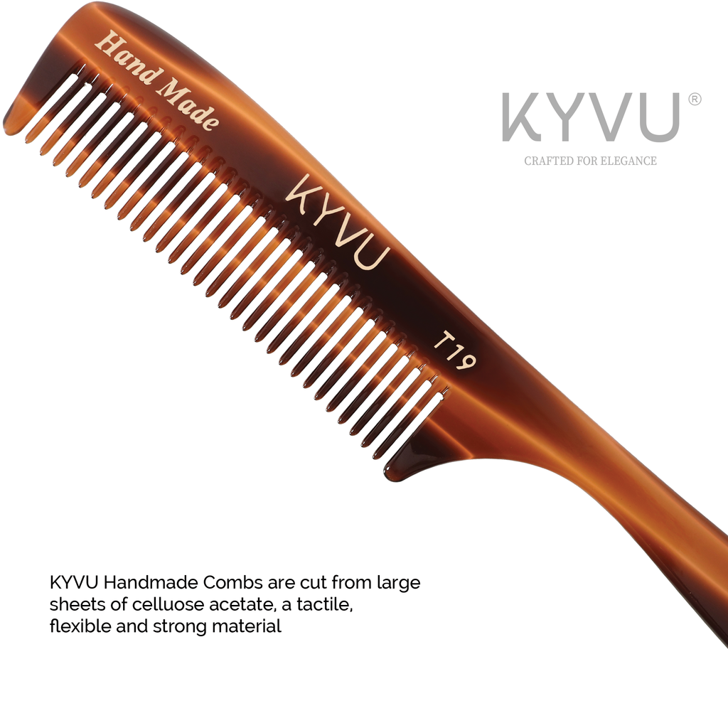 Handmade 17.4 cm Coarse Hair Styling Comb (T19)