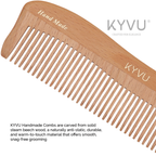 Large Wooden Coarse-Tooth Comb – Hairdressing Comb (W1)