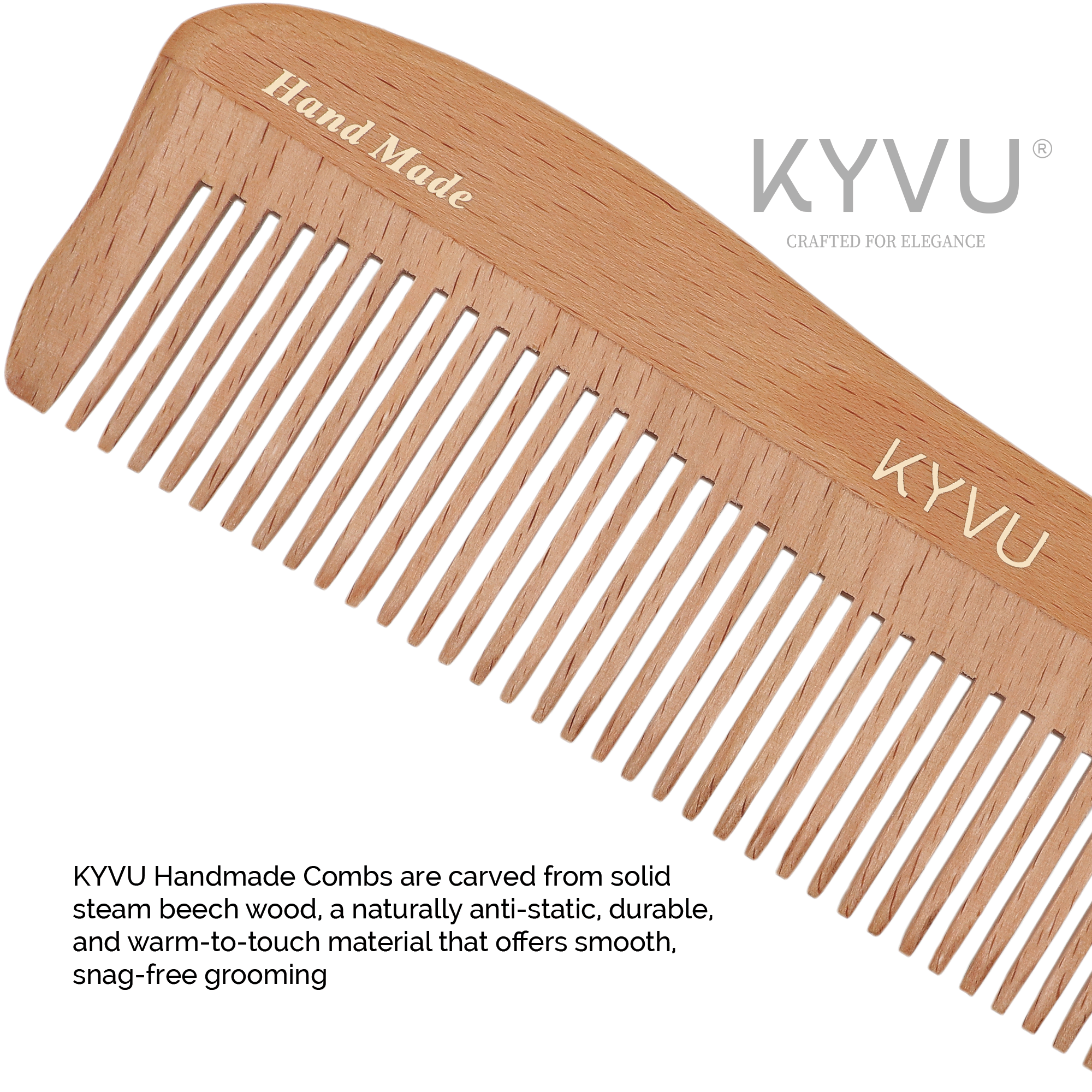 Large Wooden Coarse-Tooth Comb – Hairdressing Comb (W1)