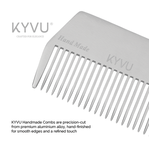 Compact Aluminium Hair Comb – Wide Styling Comb (A7)