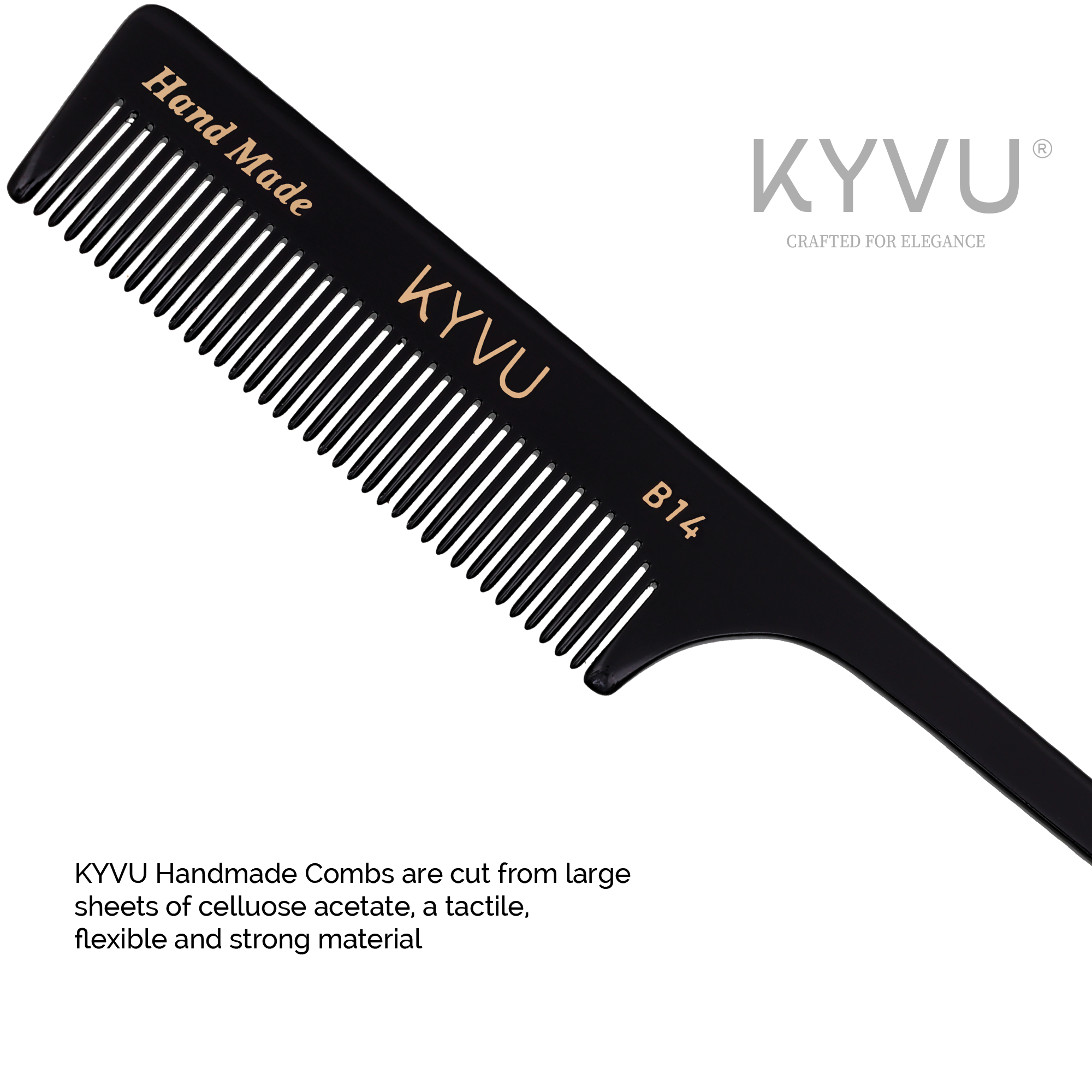 Handmade 18.7 cm Tail Comb (B14)