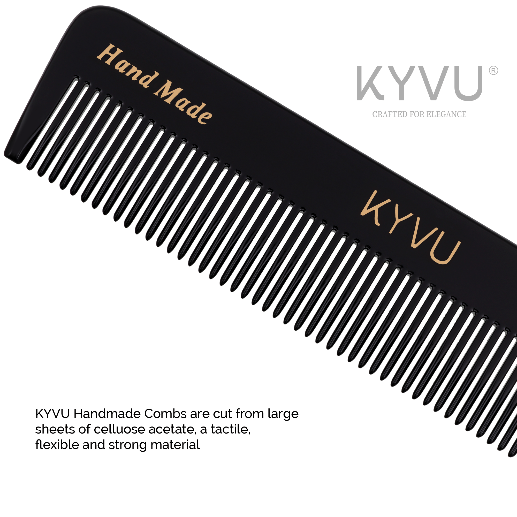 Handmade 12.9 cm Coarse Hair Styling Comb (B10)