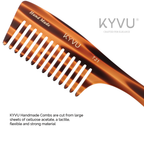Handmade 20.8 cm Coarse-Tooth Styling Comb (T21)