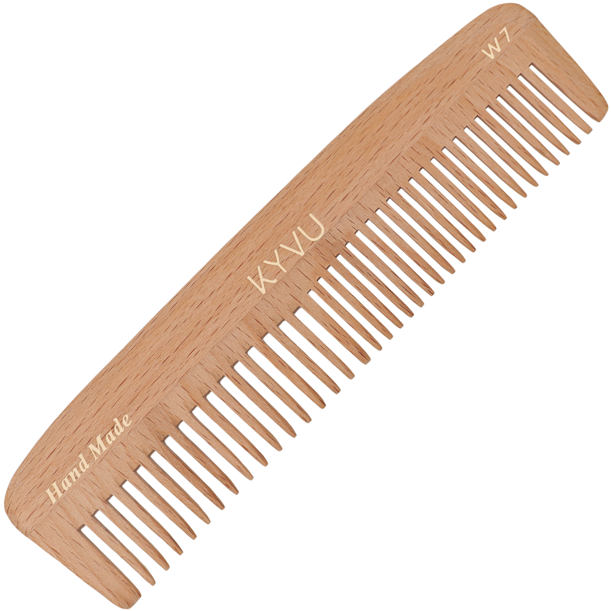 Classic Wooden Dual-Tooth Comb – Hairdressing Comb (W7)