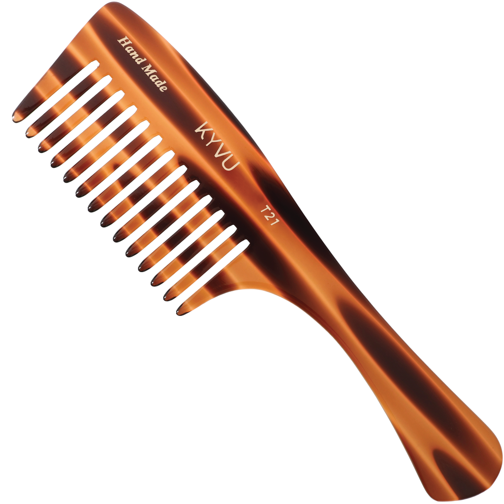 Handmade 20.8 cm Coarse-Tooth Styling Comb (T21)