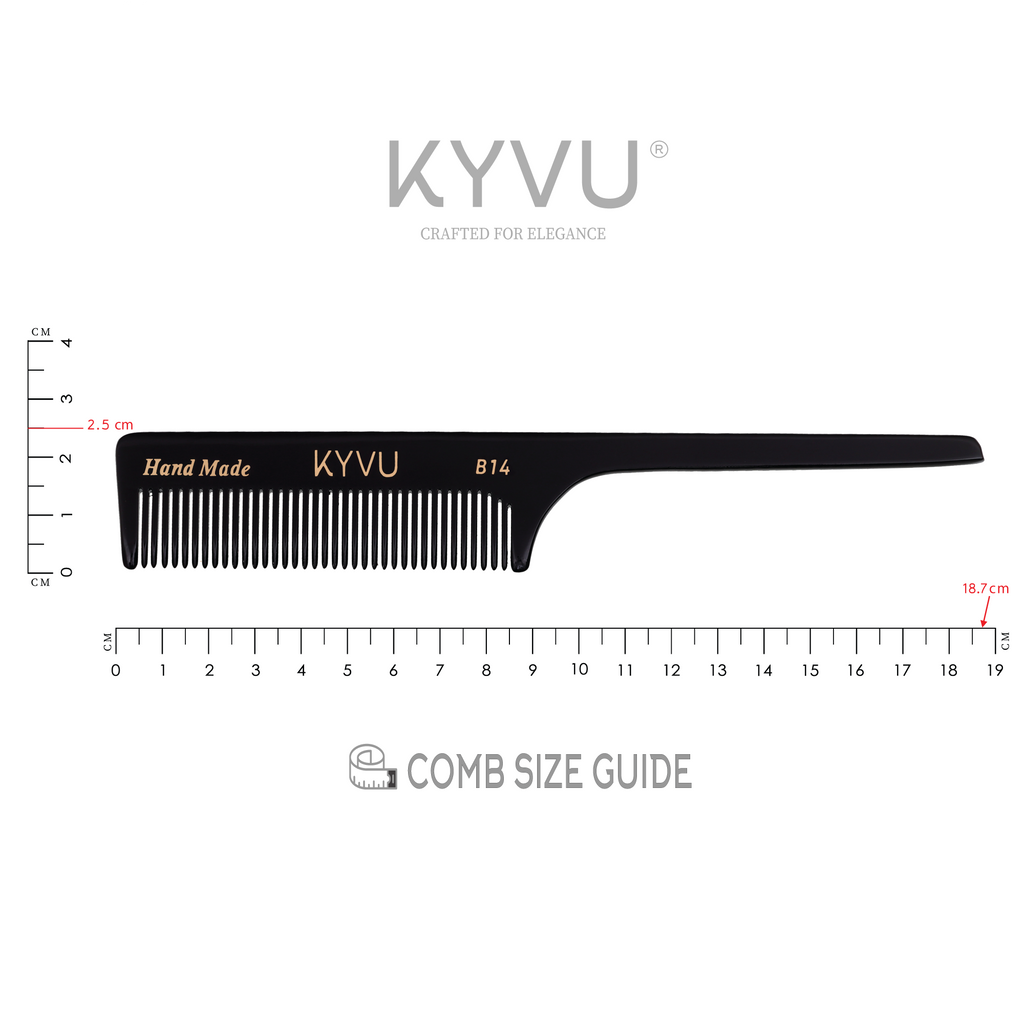 Handmade 18.7 cm Tail Comb (B14)