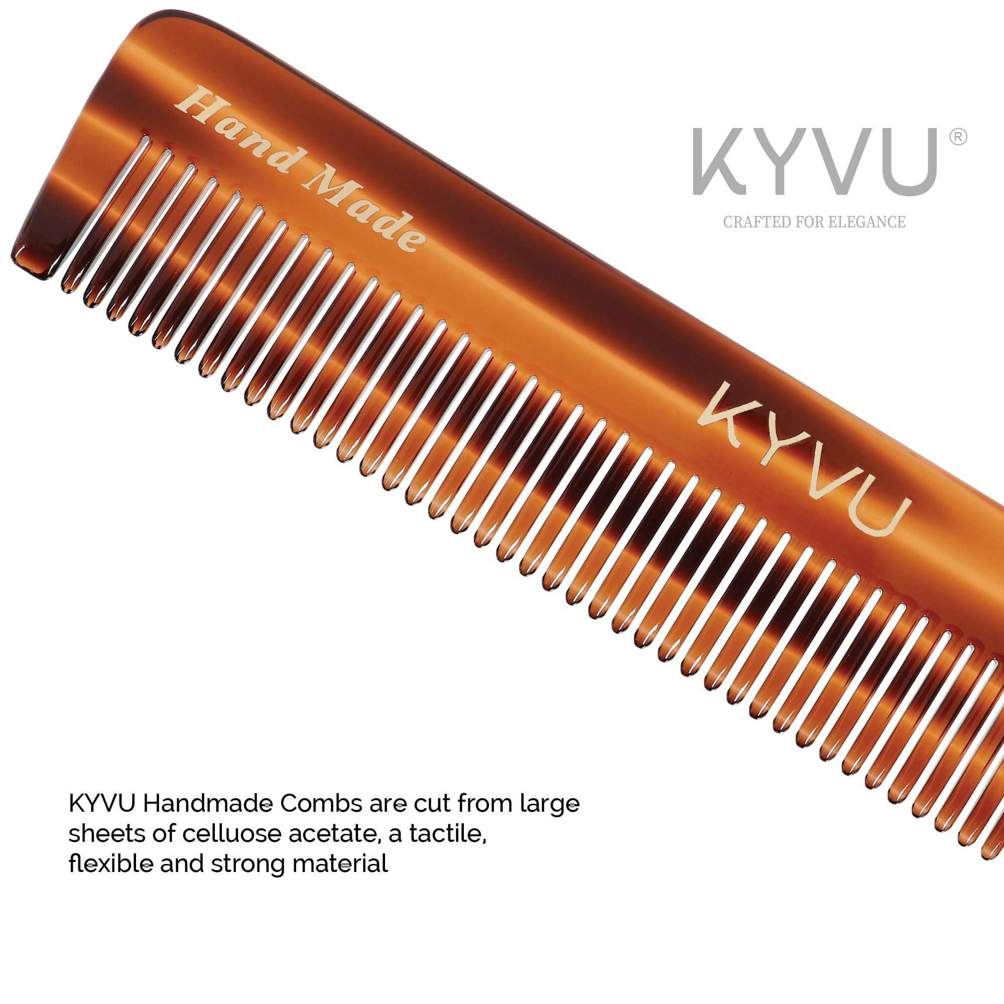 Handmade 12.9 cm Coarse Hair Styling Comb (T10)